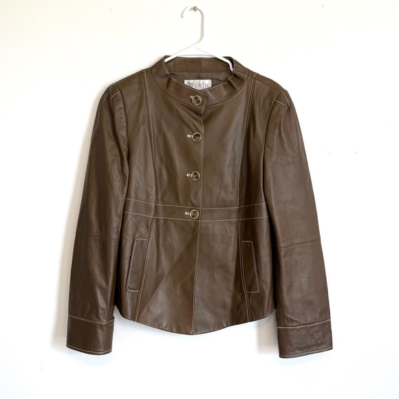 Worth Y2K Leather Jacket - Picture 1 of 3